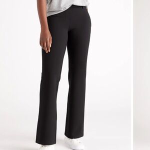 Quince Ultra-Stretch Ponte Bootcut Pant Black size XS inseam 28”